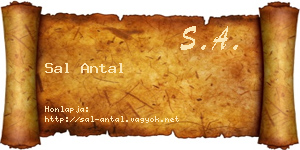 Sal Antal névjegykártya